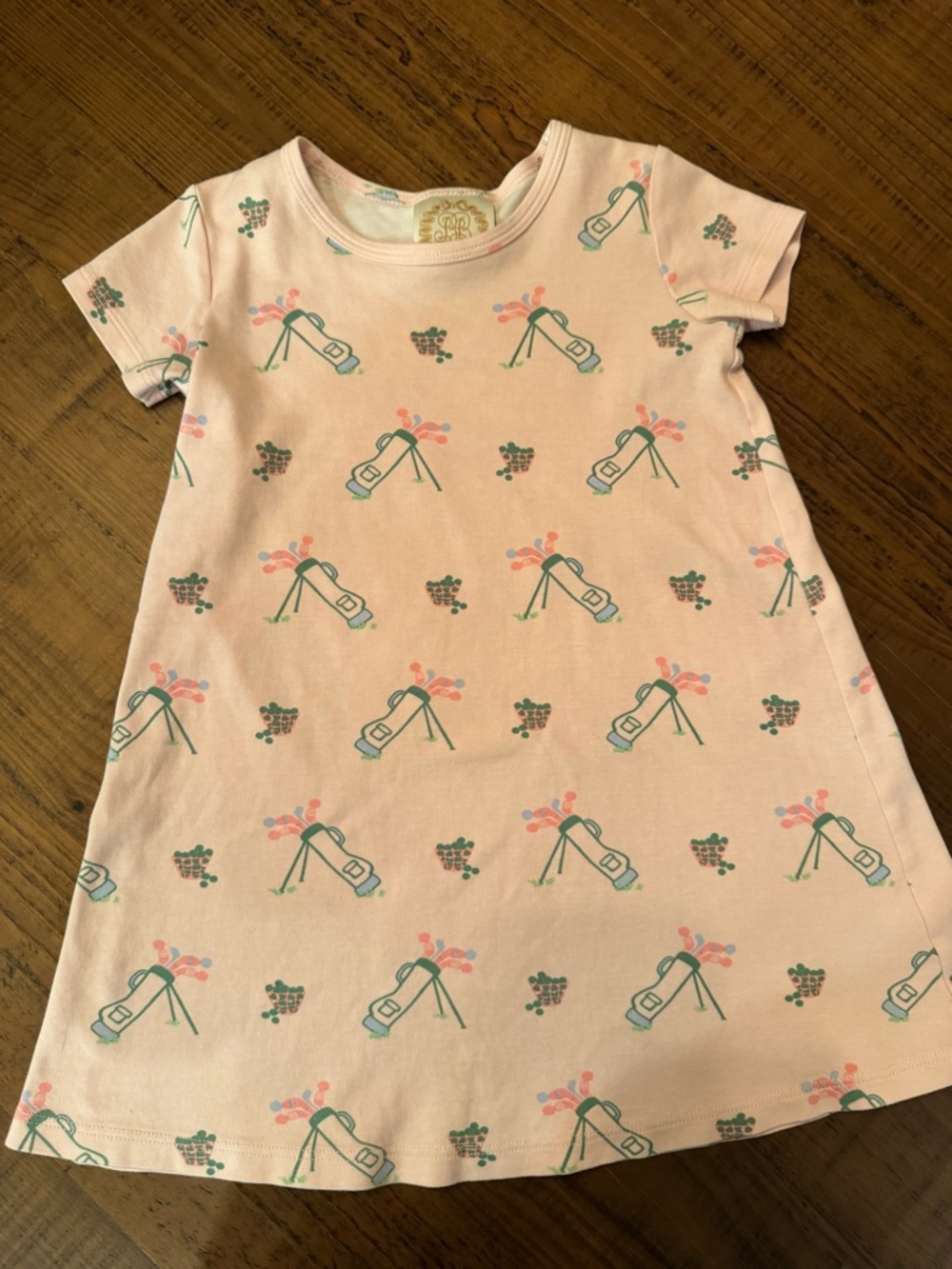 The Beaufort Bonnet Company Light Pink Toddler Top with Monogram Detail